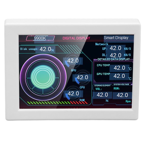 Monitor temperatury komputera 3,5-calowy IPS typu