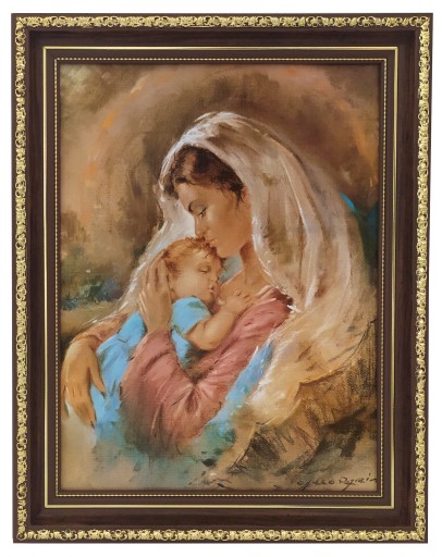 OBRAZ NA ŚCIANĘ MATKI BOŻEJ KARMIĄCEJ 39X49 ŚWIĘTY