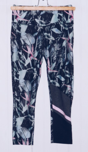 1096. KOLOROWE SPORTOWE LEGGINSY 34