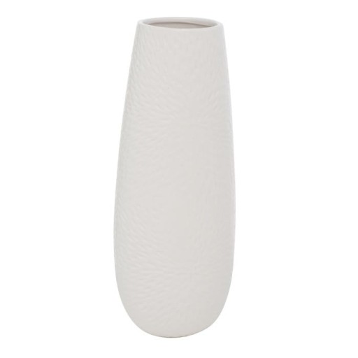 Wazon 31 cm kamionka Biały ozdobny