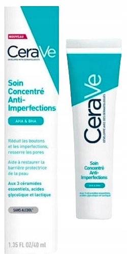 CeraVe żel przeciw niedoskonałościom AHA BHA 40 ml