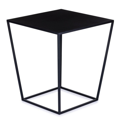 Industrialny stolik kawowy do biura czarny 46 cm