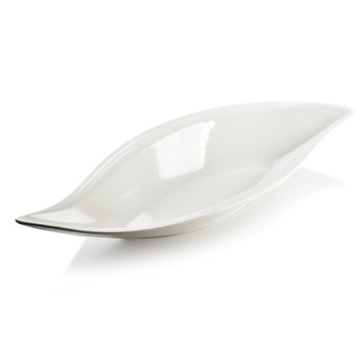 BIAŁY półmisek głęboki salaterka ŁEZKA PORCELANA 29x13,5 Wwa M