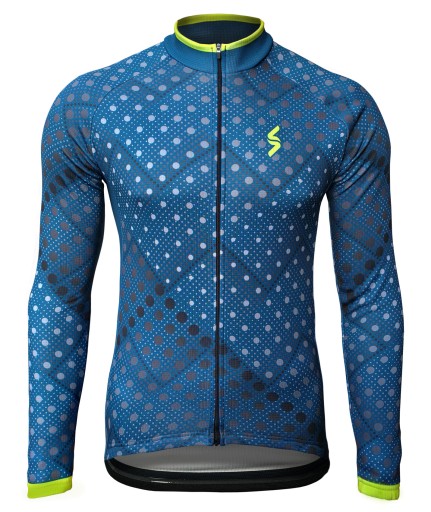 Bluza rowerowa ocieplana VikaSport DOTS-SEA - XXL