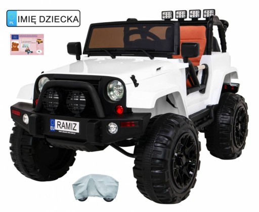 Auto na akumulator All Terrain dla dzieci Biały Te