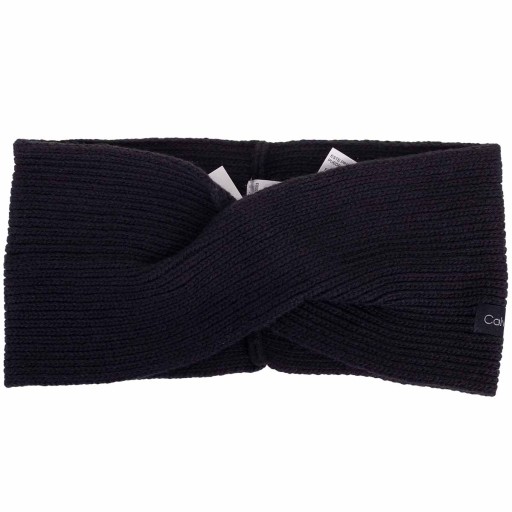 CALVIN KLEIN OPASKA NA GŁOWĘ ESSENTIAL KNIT HEADBAND BLACK