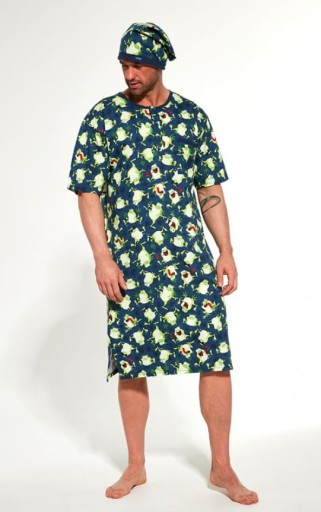 Koszula męska nocna,żabki,krótki rekaw5xl