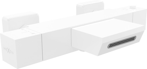 MEXEN CUBE BATERIA WANNOWA TERMOSTAT KASKADA BIAŁA