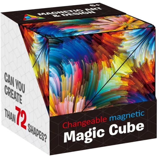MAGNETYCZNA KOSTKA MAGIC CUBE FIDGET ANTYSTRESOWY 70 MOŻLIWOŚCI MAGICZNA