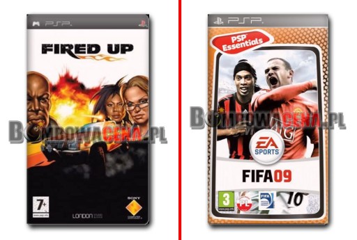 Fired Up [PSP] + FIFA 09 [PSP] PL, Essentials