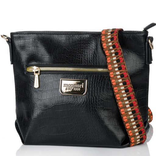 SPORTOWA Damska TOREBKA crossbody LISTONOSZKA MONNARI PREMIUM Czarny