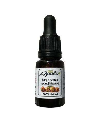 100% Czysty olej z opuncji figowej 10ml BioAgadir certyfikat ecocert maroko