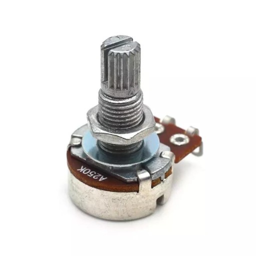 Potencjometr logarytmiczny VOLUME A250K - 18 mm