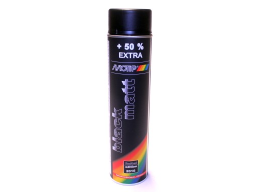 LAKIER CZARNY MAT MOTIP 600ml SUPER OFERTA!!