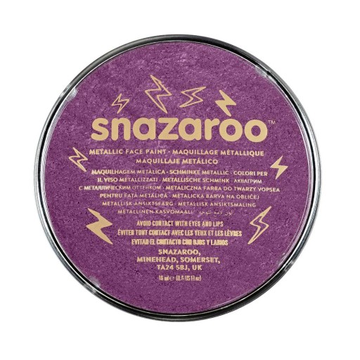 FARBA DO TWARZY METALICZNA PURPUROWA 18ML SNAZAROO