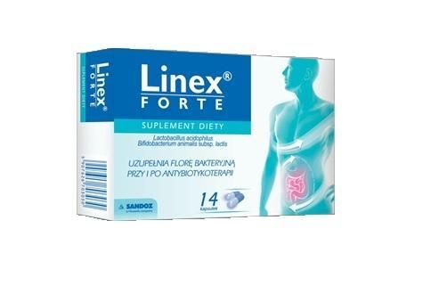 Linex Forte 14 kapsułek Probiotyk po antybiotyku