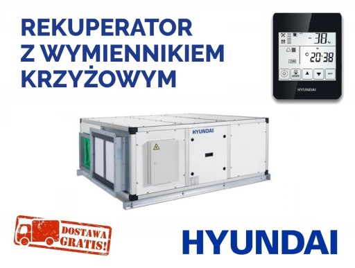 REKUPERATOR HYUNDAI CENTRALA WENTYLACYJNA 2500 m3/h HRS-2500A-2 HRS-2500A