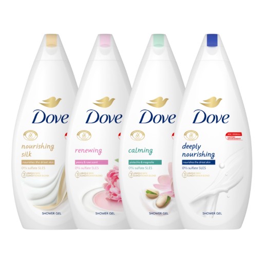 Dove Zestaw żel pod prysznic mix 4x720ml