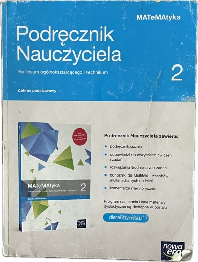 MATEMATYKA KLASA 2 LICEUM NOWA ERA ksiązka nauczyciela 2021