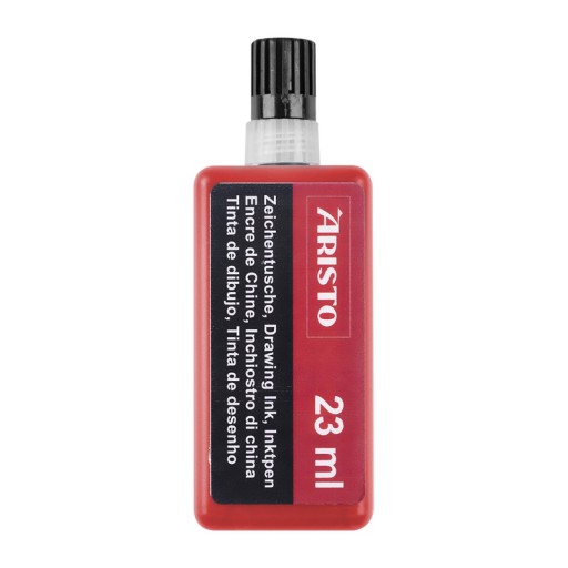 Tusz kreślarski ARISTO 23 ml - czerwony