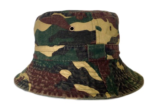 KAPELUSZ BAWEŁNIANY BUCKET SKŁADANY r. 60cm MORO