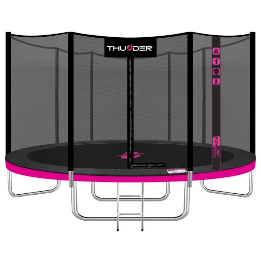 Trampolina domowa FITNESS 374CM do ćwiczeń BEZPIECZNA ŁATWY MONTAŻ osłona