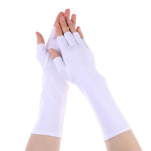 New Ultra-Thin Elasticity Tulle Mesh Gloves Elegant Women Sexy Black