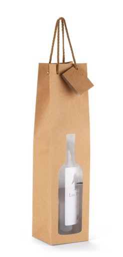 TOREBKA Papierowa na WINO z Okienkiem