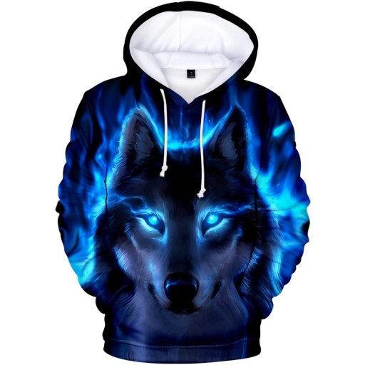 BLUZA 3D WILK WSZYSTKIE ROZMIARY WILKOR WZORY NOWA