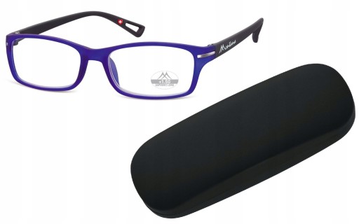OKULARY DO CZYTANIA PLUSY DO KOMPUTERA z ETUI +3.0