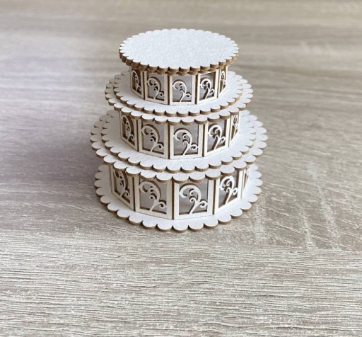 Tort ażurowy dekor do exploding box 3D001