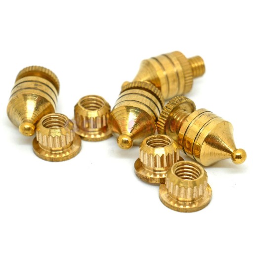 Kolce do kolumn głośnikowych x4 GOLD złote