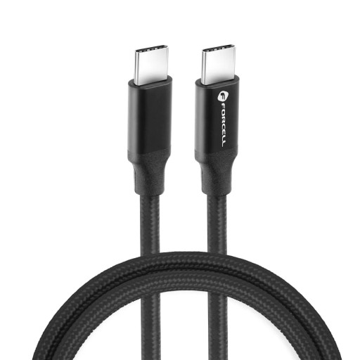 Kabel Forcell USB-C do USB-C QC4.0 5A/20V PD100W E-mark /4K / Thunderbolt