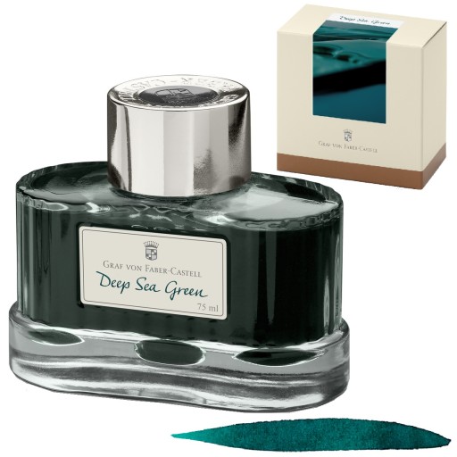 ATRAMENT GRAF VON FABER-CASTELL tusz do pióra wiecznego 75ml Deep Sea Green