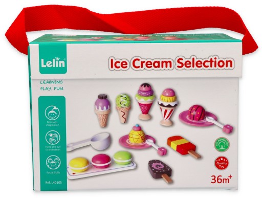 Lody drewniane do sklepu Kuchni Gałki Wafelki Na patyku Lodziarnia Lelin