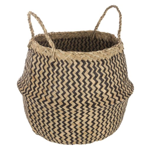 Pleciony kosz POJEMNIK NA PRANIE ubrania BOHO