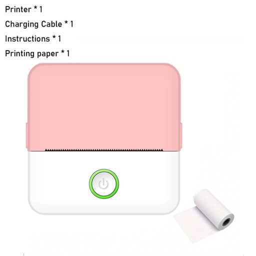 Pocket Printer Wireless Thermal Printers with 1 Rolls Printing Paper