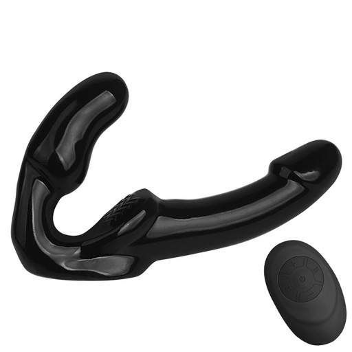 STRAP-ON BEZ PASÓW podwójny wibrujący stymulator