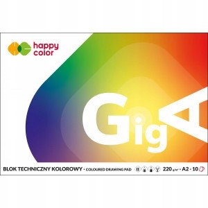 HappyColor blok techniczny A2 220g a'10