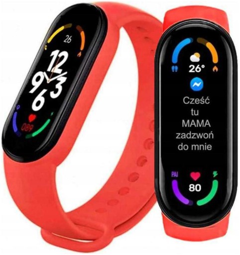 SMARTBAND M7 OPASKA SPORTOWA SMARTWATCH + 2 PASKI