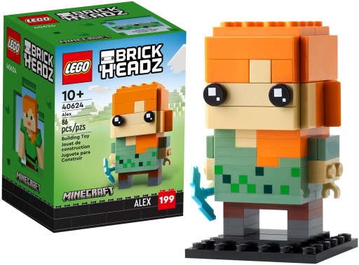 LEGO MINECRAFT 40624 FIGURKA ALEX BRICKHEADZ BRICK HEADZ