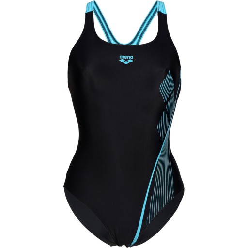 Kostium jednoczęściowy strój kąpielowy Arena Swim Pro Back Graphic r. 46