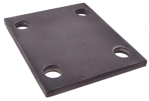 podstawa stalowa słupka (120x100x8 mm, fi 14,5mm)