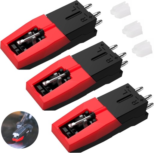 3X UNIWERSALNA WKŁADKA IGŁA GRAMOFONOWA DO ADAPTERA DO SHARP SANYO i inne