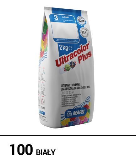 MAPEI FUGA ULTRACOLOR PLUS 100 BIAŁY 2 kg