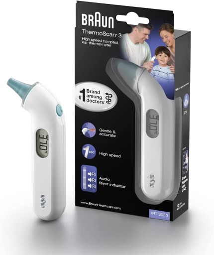 Termometr do ucha Braun ThermoScan3 IRT3030