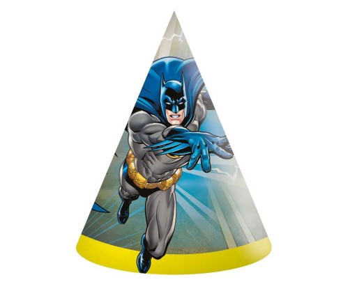 CZAPECZKI URODZINOWE PAPIEROWE BATMAN ROGUE RAGE 6