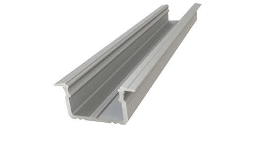 PROFIL LED WPUSZCZANY 2M - SREBRNY ANODOWANY