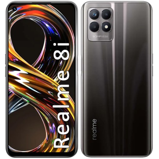 SMARTFON TELEFON REALME 8i 4/64 GB RMX3151 CZARNY ORYGINALNY GWARANCJA USB
