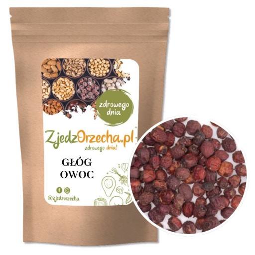 GŁÓG OWOC, owoce głogu SUSZONE Crataegus monogyna HURT 30kg